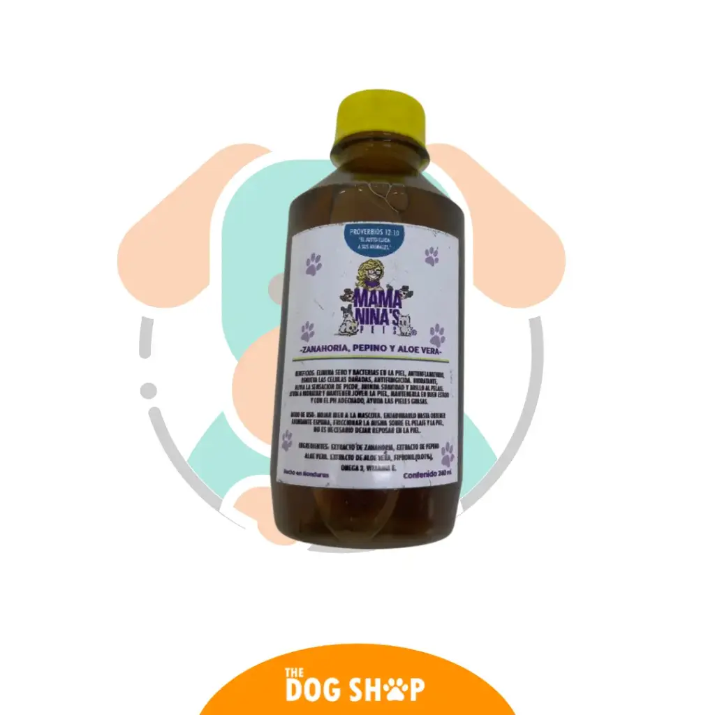 Mamaninas Shampoo Zanahoria, Pepimo y Aloe Vera 240ml