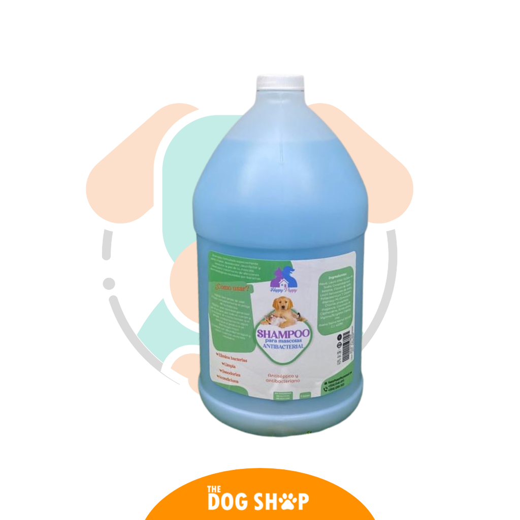 Shampoo Para Mascotas Antibacterial HAPPY PUPPY Galon