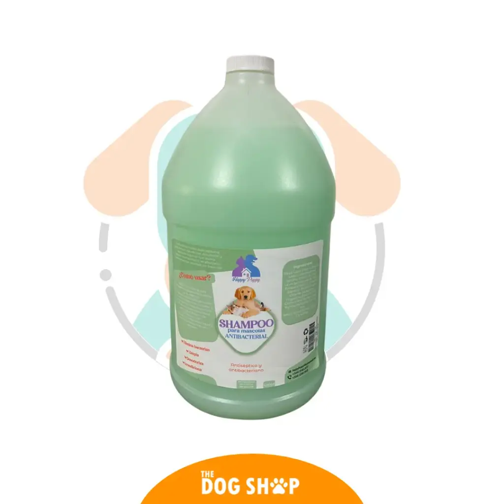 Shampoo Para Mascotas Antibacterial HAPPY PUPPY 1 GALON ALOE VERA