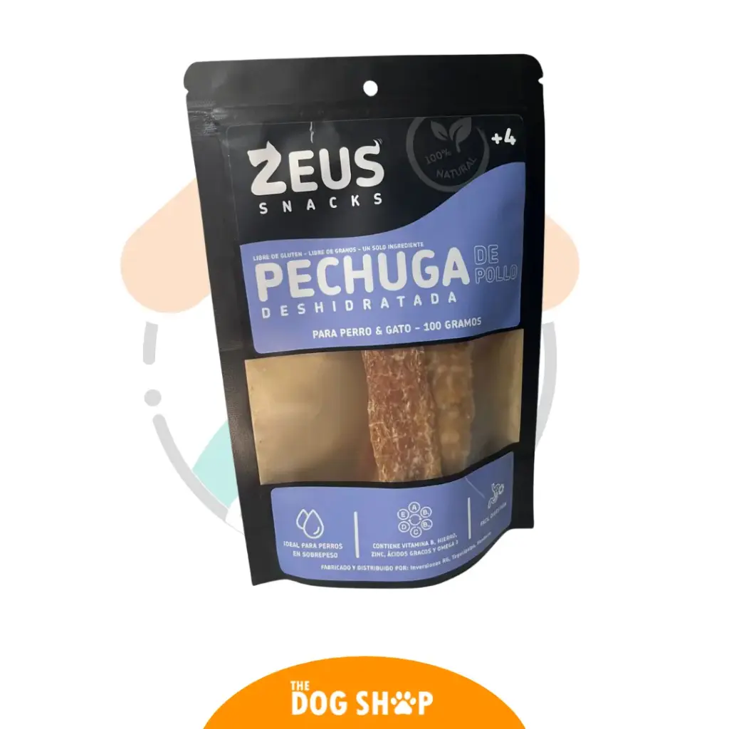  Zeus Snacks - Pechuga de Pollo (productos naturales sin químicos libre de granos) 