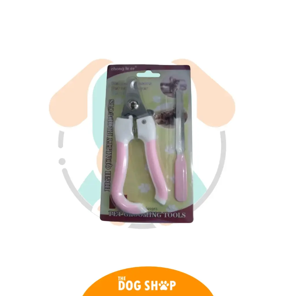 CORTA UÑAS CON LIMA ROSADO 