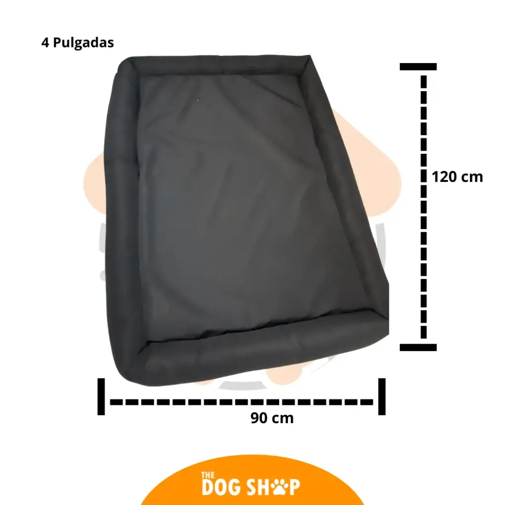 Cama 4 pulgadas Grosor  Negro 1.20 cm x 90 cm XL