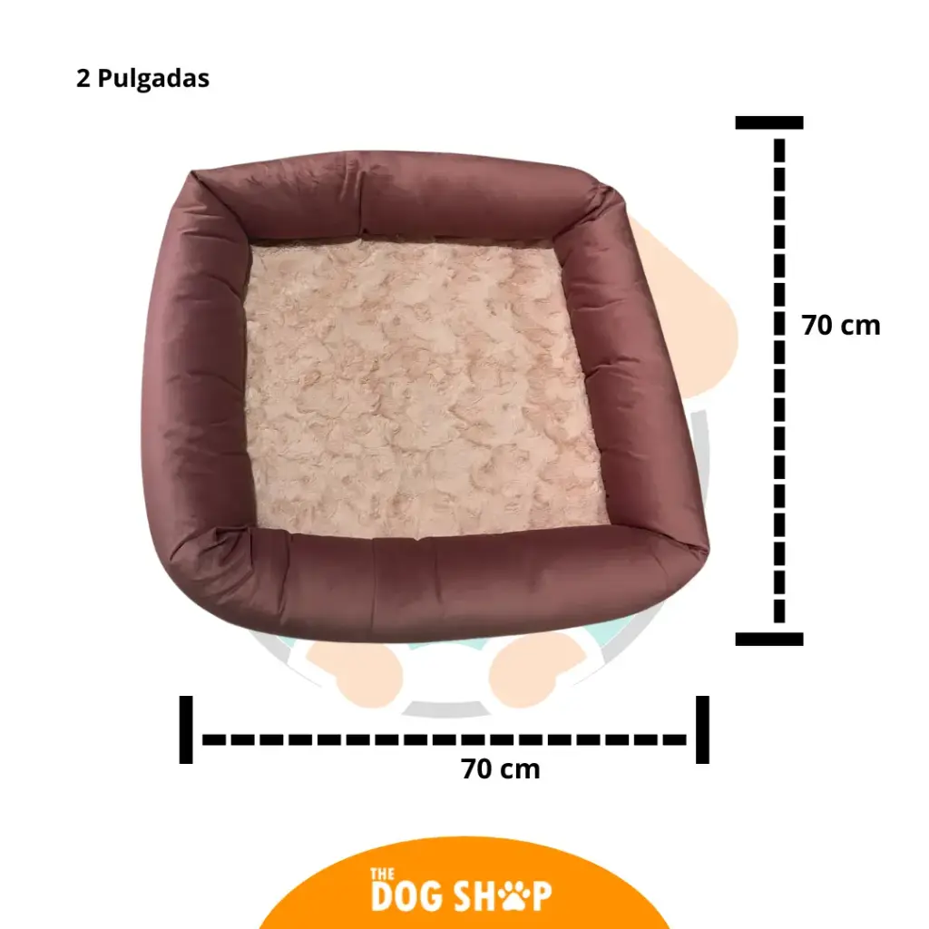Cama 2 pulgadas Grosor Rosada 70 cm x 70 cm M 