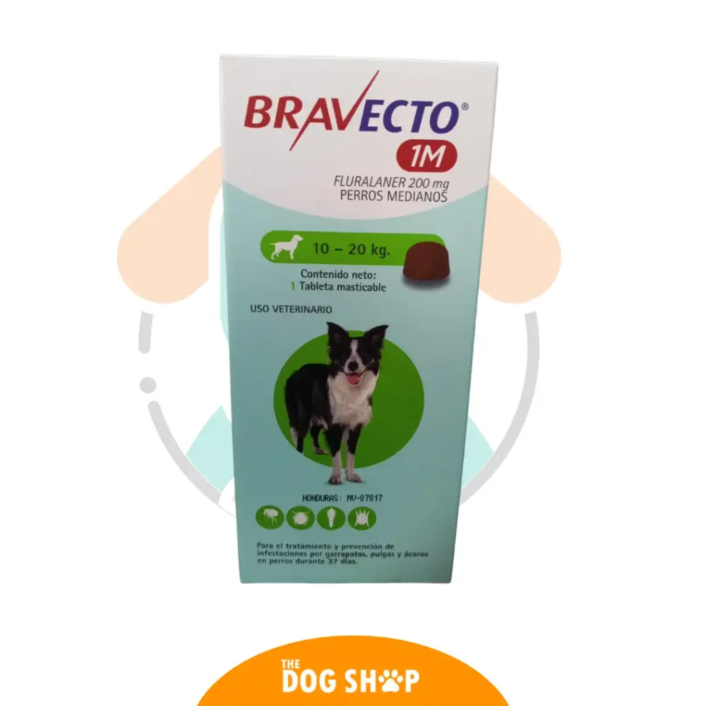 BRAVECTO 1M 37 DÍAS 10 -20 KG