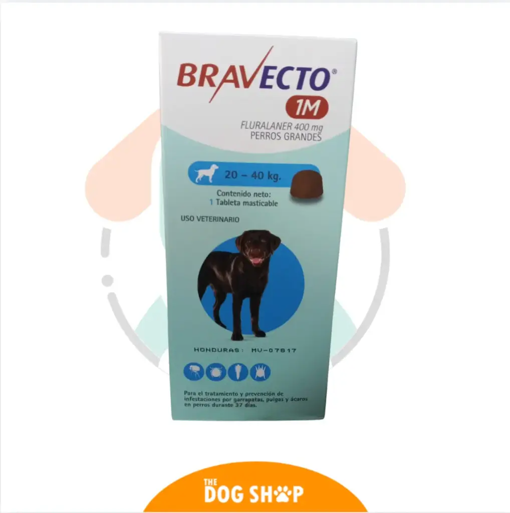 BRAVECTO 1M 37 DÍAS 20-40 KG