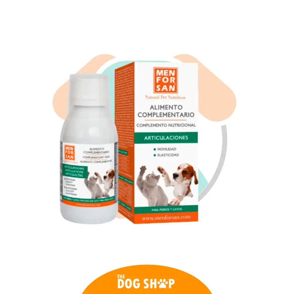 Men For San Alimento Complementario Articulación 120ml Perros y Gatos 