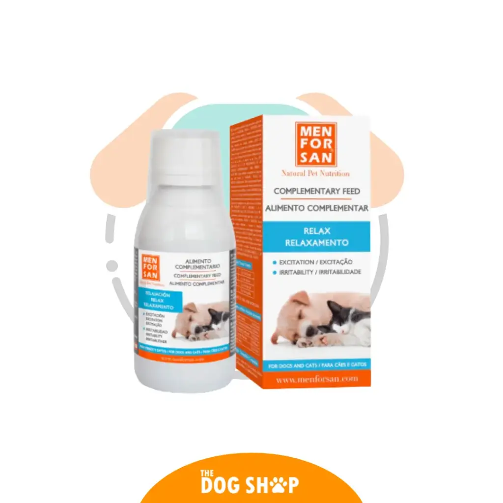 Men For San Alimento Complementario Relajación120ml Perros y Gatos  