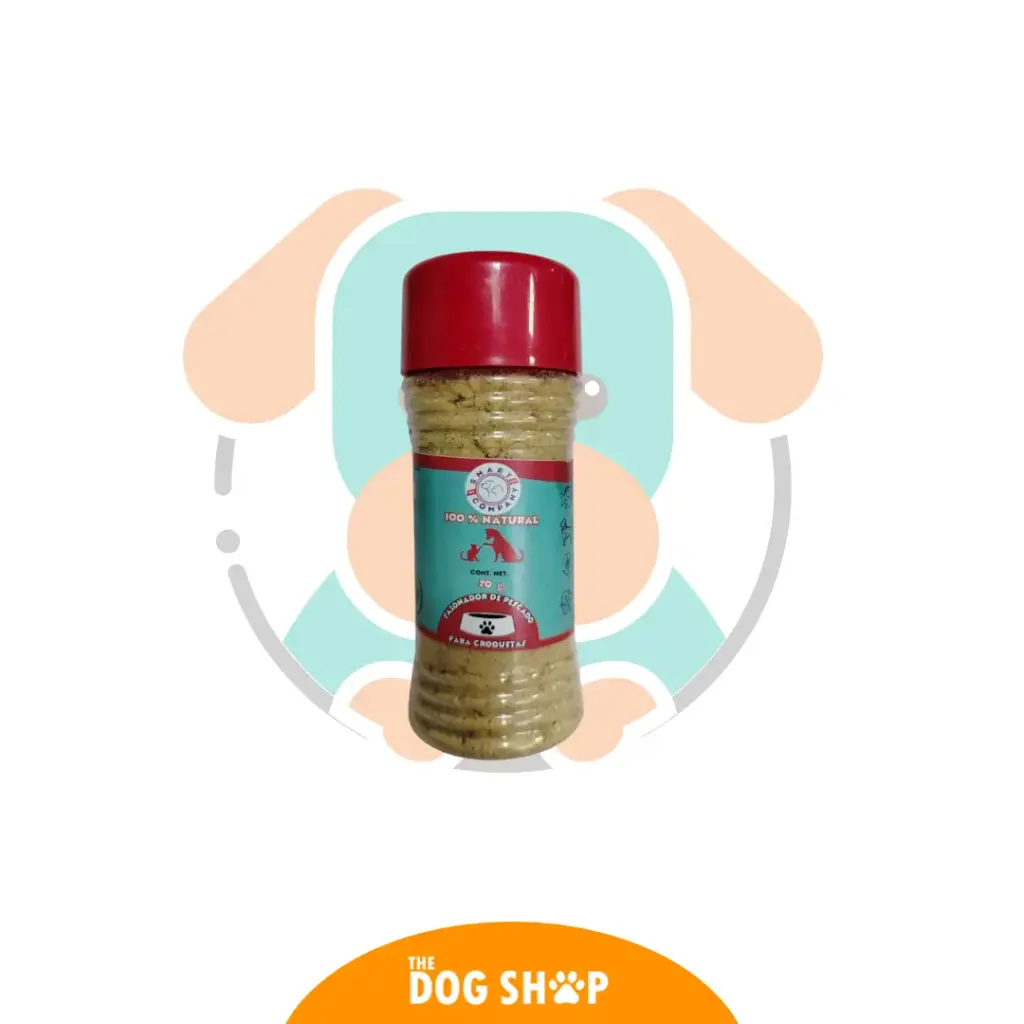 PETCRUNCH Sazonador de Pescado - 70 grms (productos naturales sin químicos libre de granos) 
