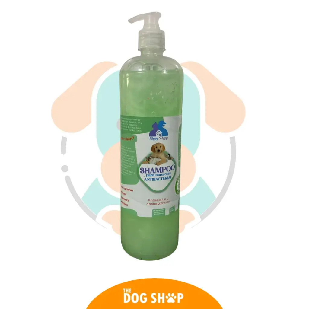 Shampoo Para Mascotas Antibacterial HAPPY PUPPY 1 Litro ALOE VERA