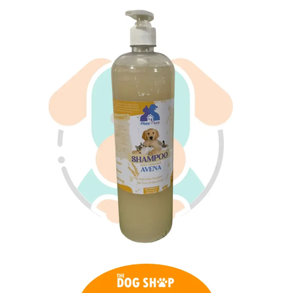 Shampoo para Mascotas Happy Puppy Avena 1 Litro