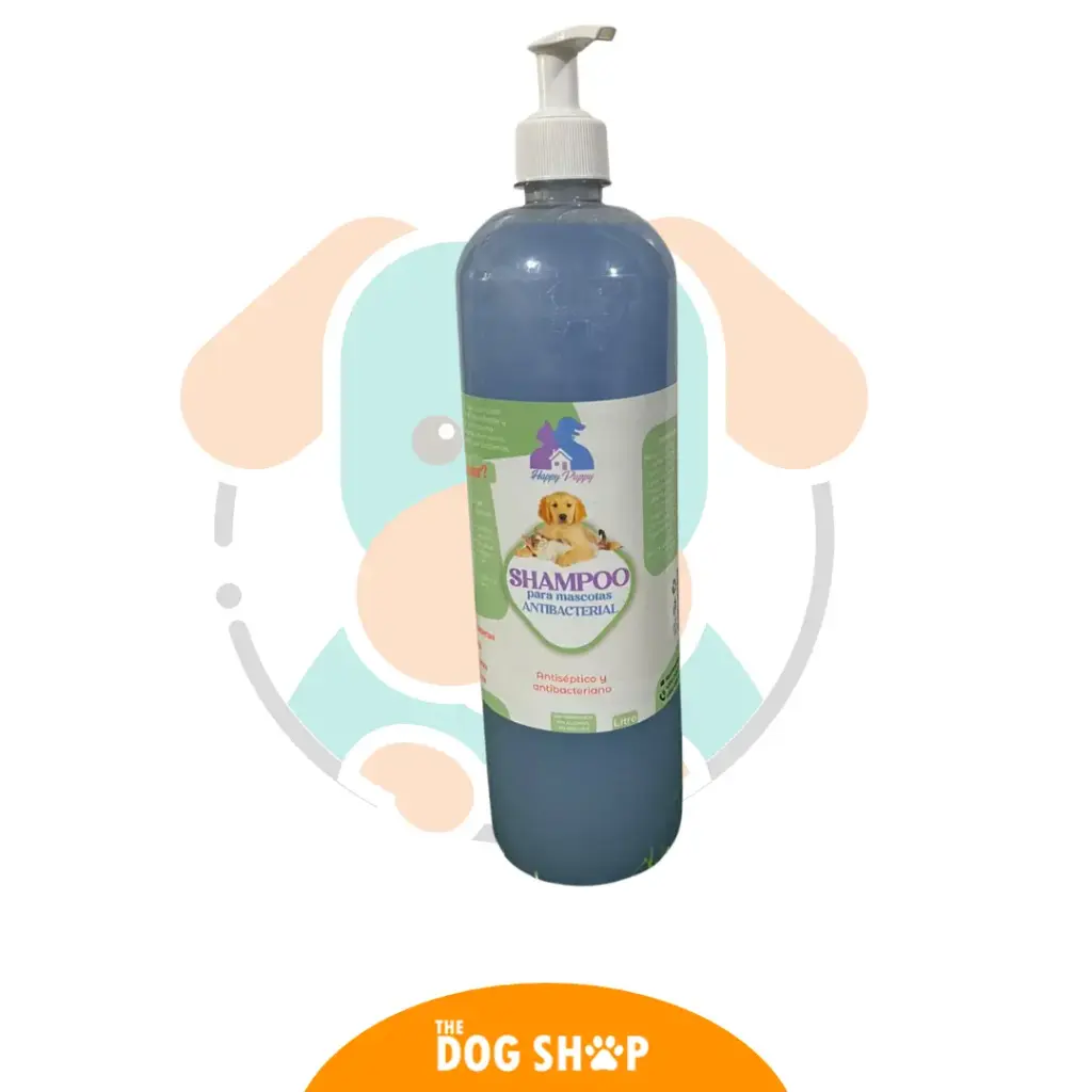 Shampoo Para Mascotas Antibacterial HAPPY PUPPY 1 Litro