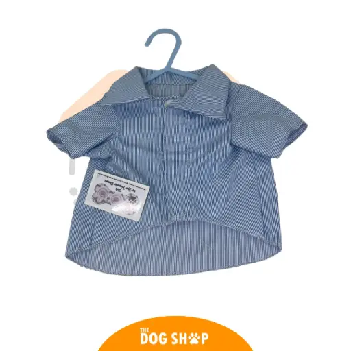 Camisa Macho Azul Cuadriculada de Botones