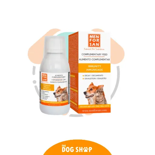 Men For San Alimento Complementario Inmunidad120ml Perros y Gatos 