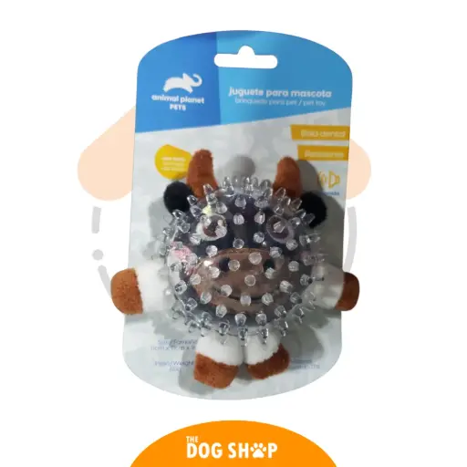 [PX1209] Juguete Vaquita Dental con Pelota Texturizada para Perros Animal Planet