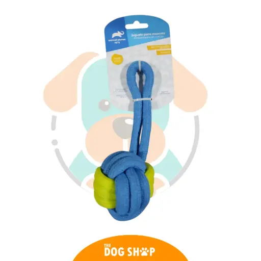 [PX2013] Juguete de Cuerda con Nudo y Aro Dental para Perros Animal Planet