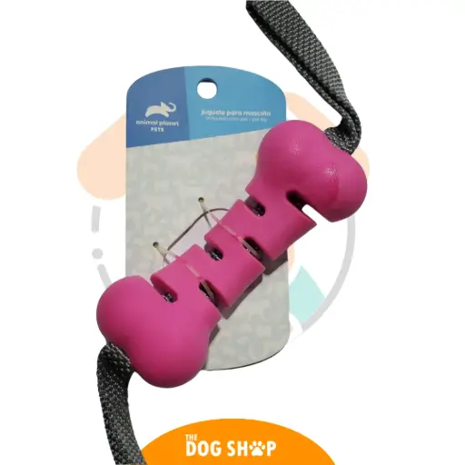 [AP-D025-031] Juguete para mascota tipo hueso con cuerdas de nylon Animal Planet