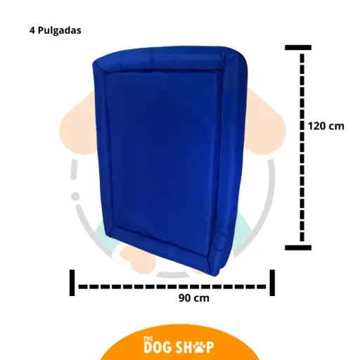 Cama 4 pulgadas Grosor Azul 1.20 cm x 90 cm XL