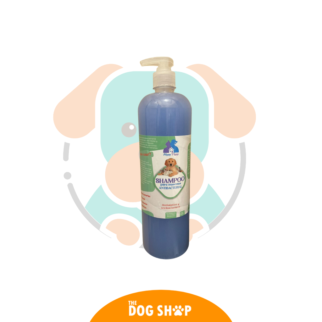 Shampoo Para Mascotas Antibacterial HAPPY PUPPY 1 Litro ALOE VERA